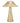 Ribbed Mushroom - Gold: Large (7"H)