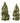 Handmade Ceramic Christmas Tree Set