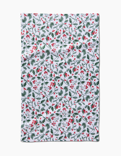 Christmas Holly Tea Towel