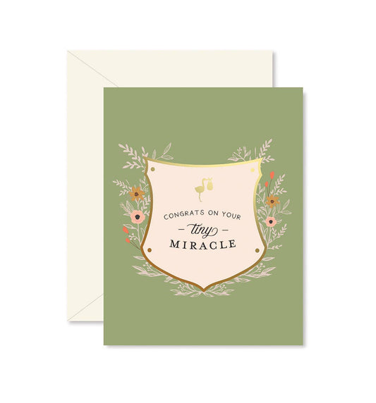 Tiny Miracle Baby Greeting Card