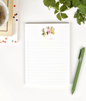 Checklist Notepad: Hobnail Bouquet