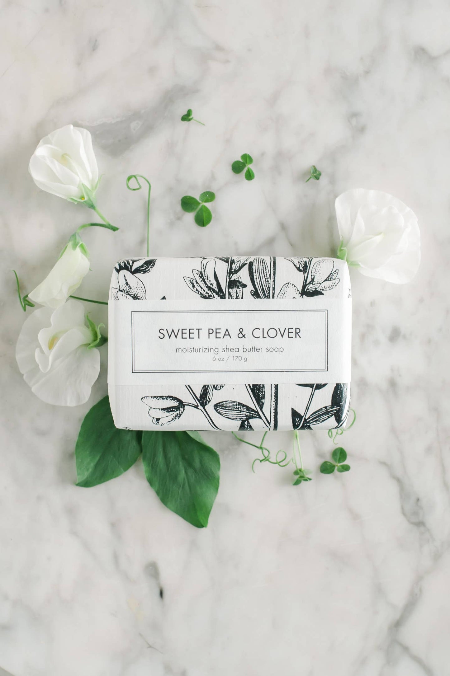 Sweet Pea & Clover Shea Butter Soap - Bath Bar