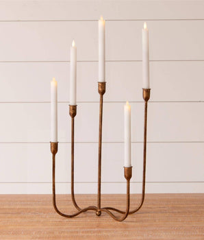 Hand Forged Metal Candelabra