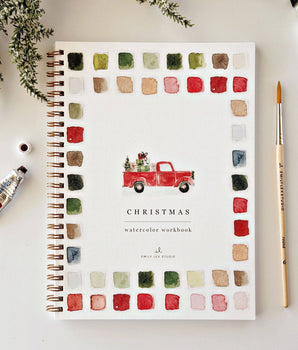 Classic Christmas Watercolor Workbook