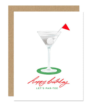 Golf Par-Tee Birthday Card