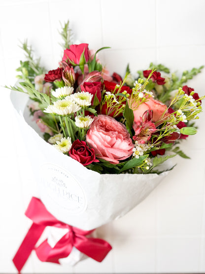 Sweetheart Wrapped Flowers