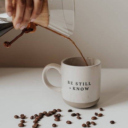 Be Still and Know Stoneware Coffee Mug