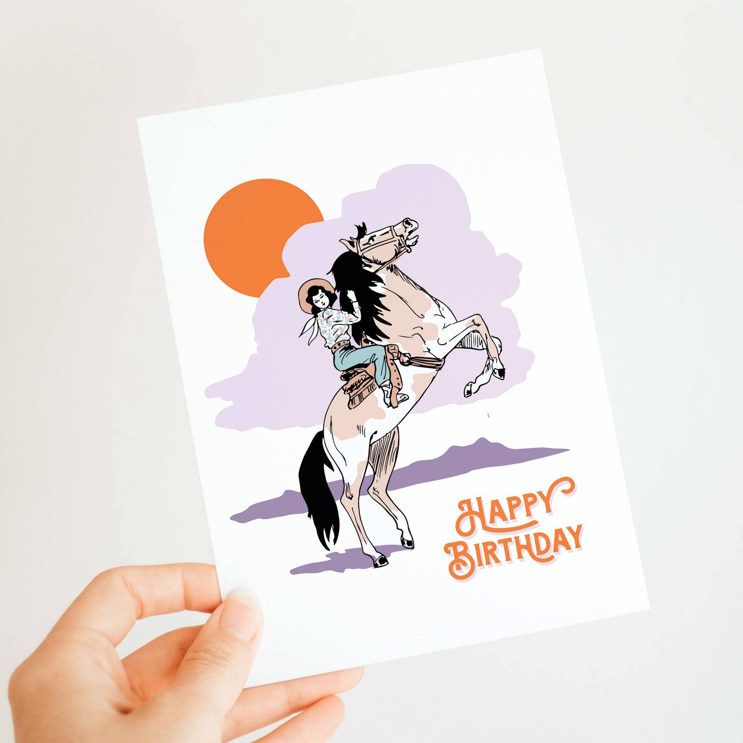 Cowgirl Birthday Card