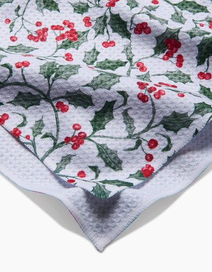 Christmas Holly Tea Towel