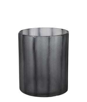 Blue Cut Glass Vase