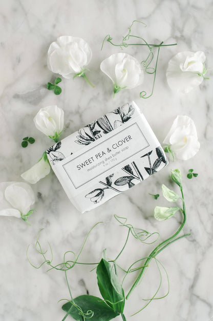 Sweet Pea & Clover Shea Butter Soap - Bath Bar