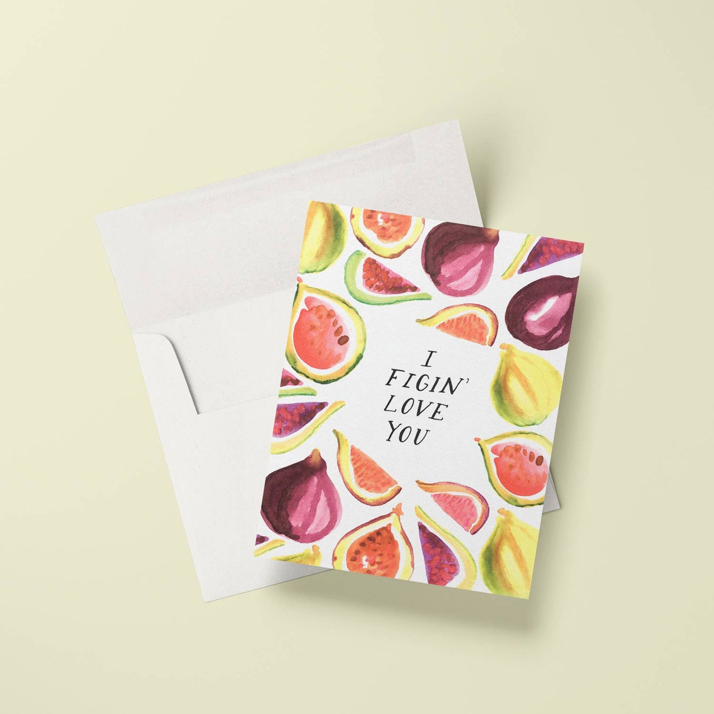 Figin Love You Greeting Card