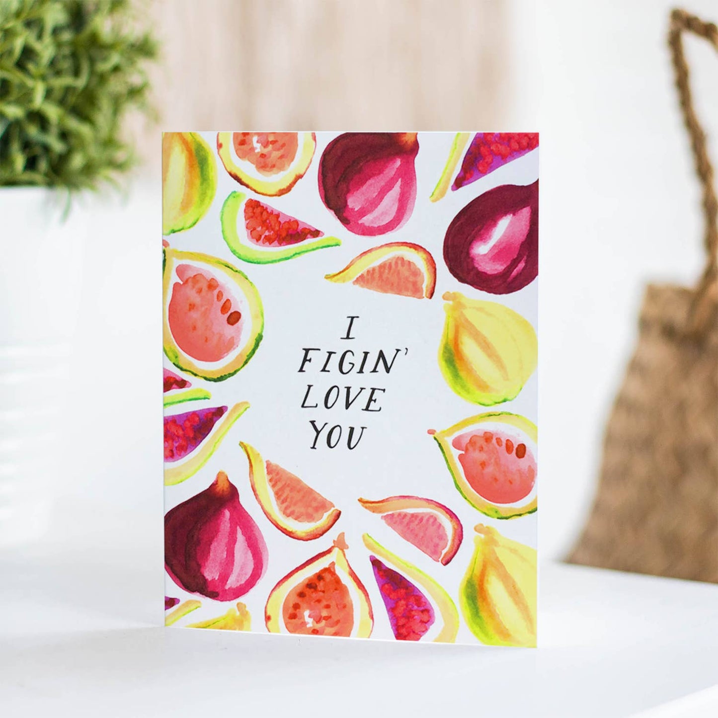 Figin Love You Greeting Card