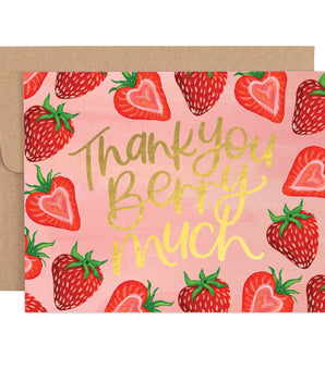 Thank You Berry Much Greeting Card